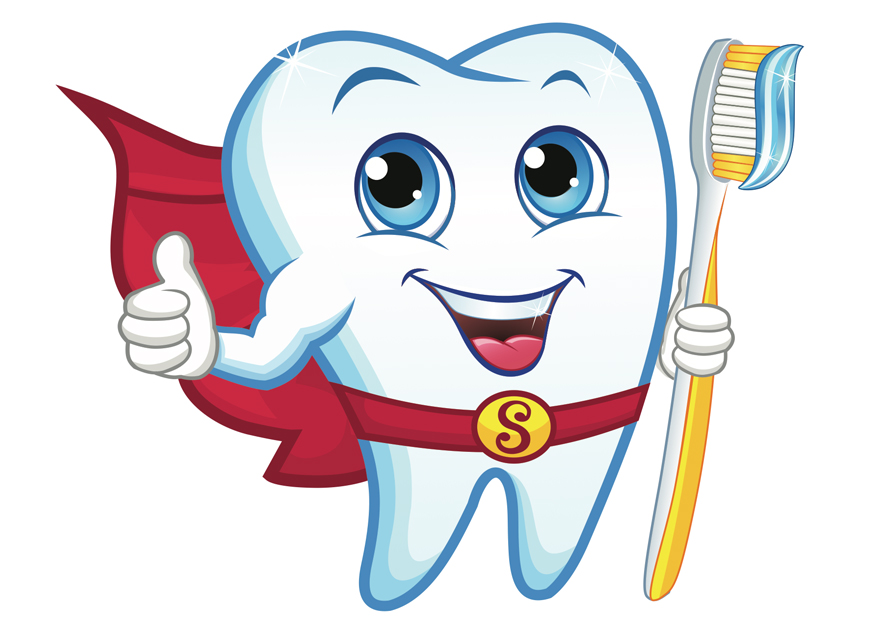 Teeth Superhero Graphic