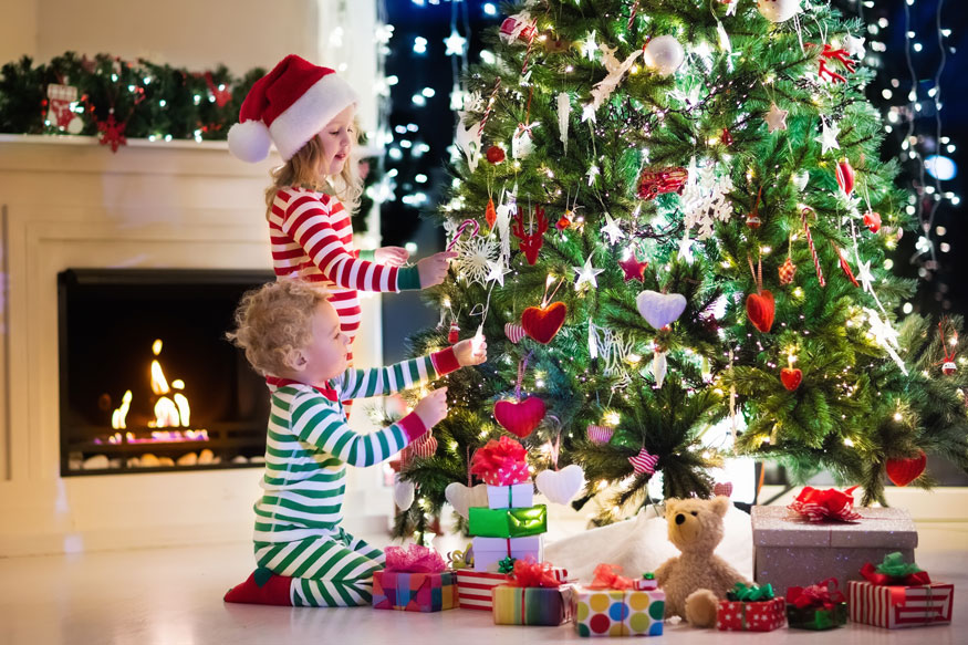 Kids Decorating Tree