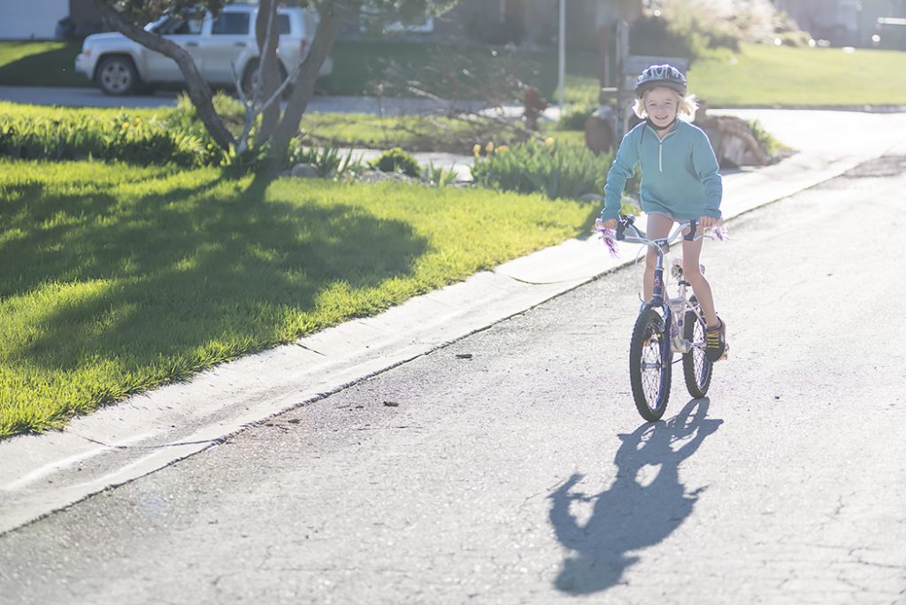 Girl on Bike