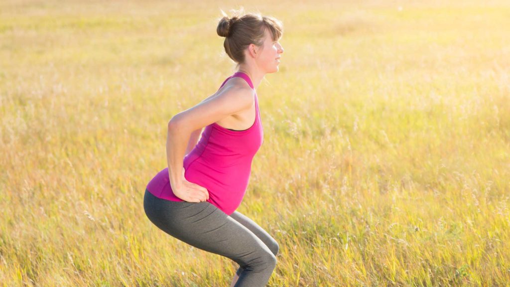 Pregnant Lady Squat