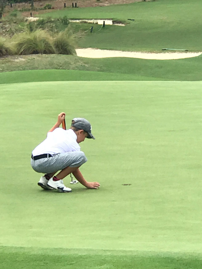 Vince Golfing