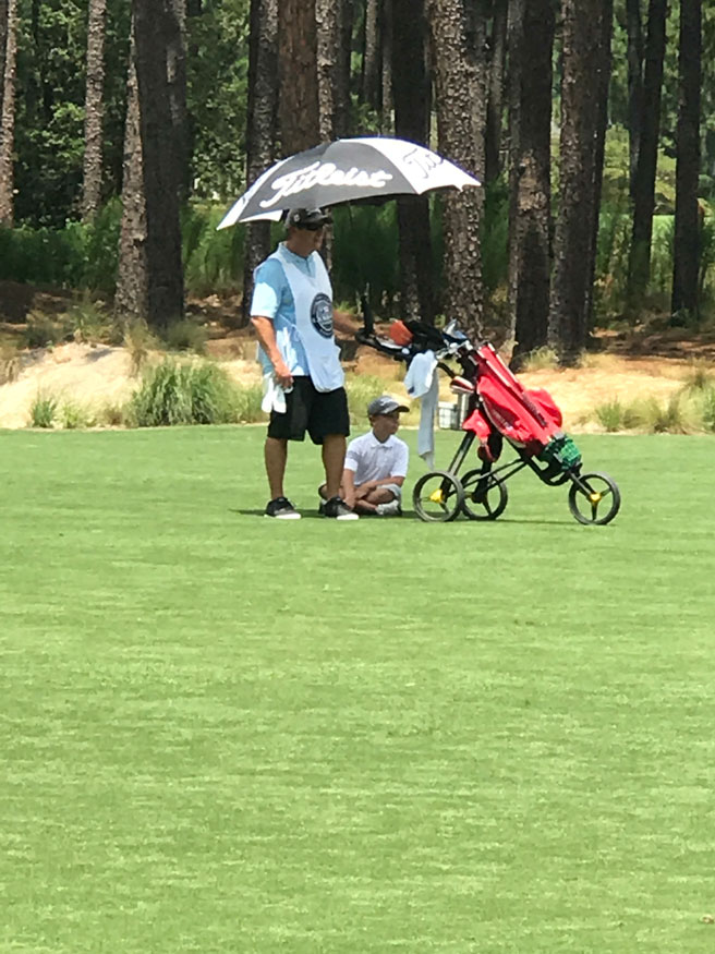 Vince Golfing