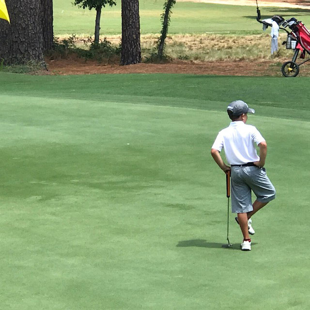 Vince Golfing