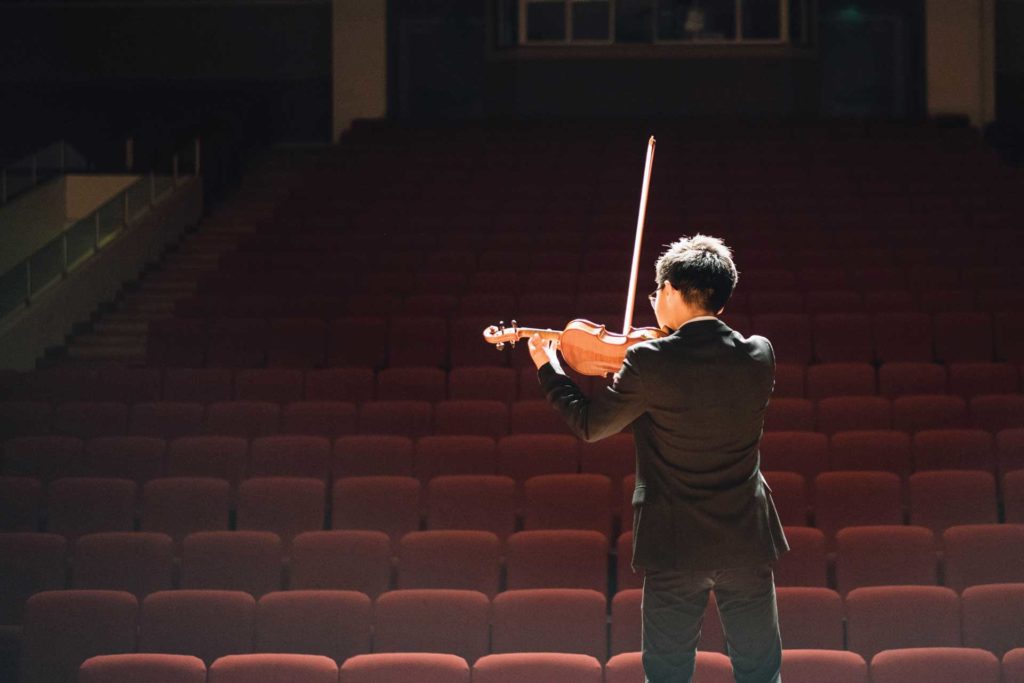 Boy Playing Violin