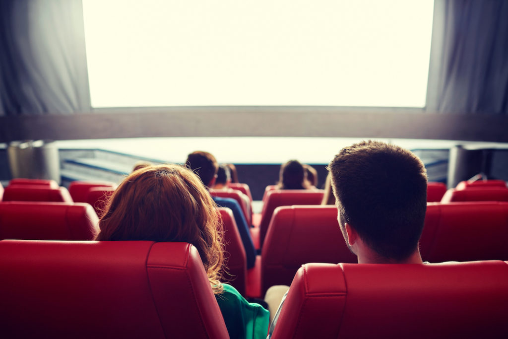 Couple in Movie Theater