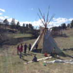 Kids in Tipi